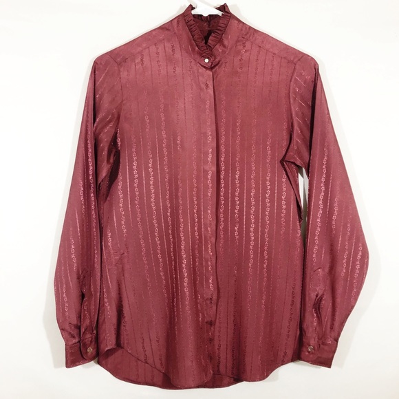 RAPHAEL STEPHANO Tops - VINTAGE RAPHAEL STEPHANO HIGH NECK BLOUSE - SZ 4